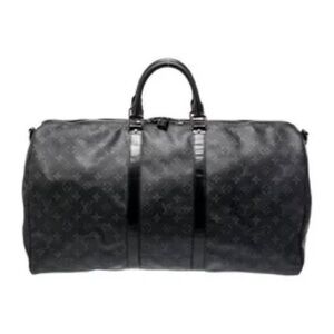 Louis Vuitton Black Monogram Duffel Bag